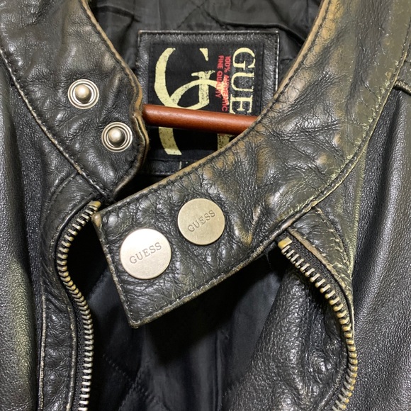 Men’s Guess leather jacket - Picture 2 of 5